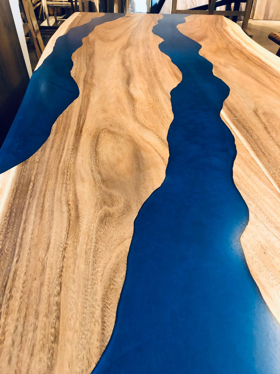 Live edge table with epoxy – R-Home Furniture