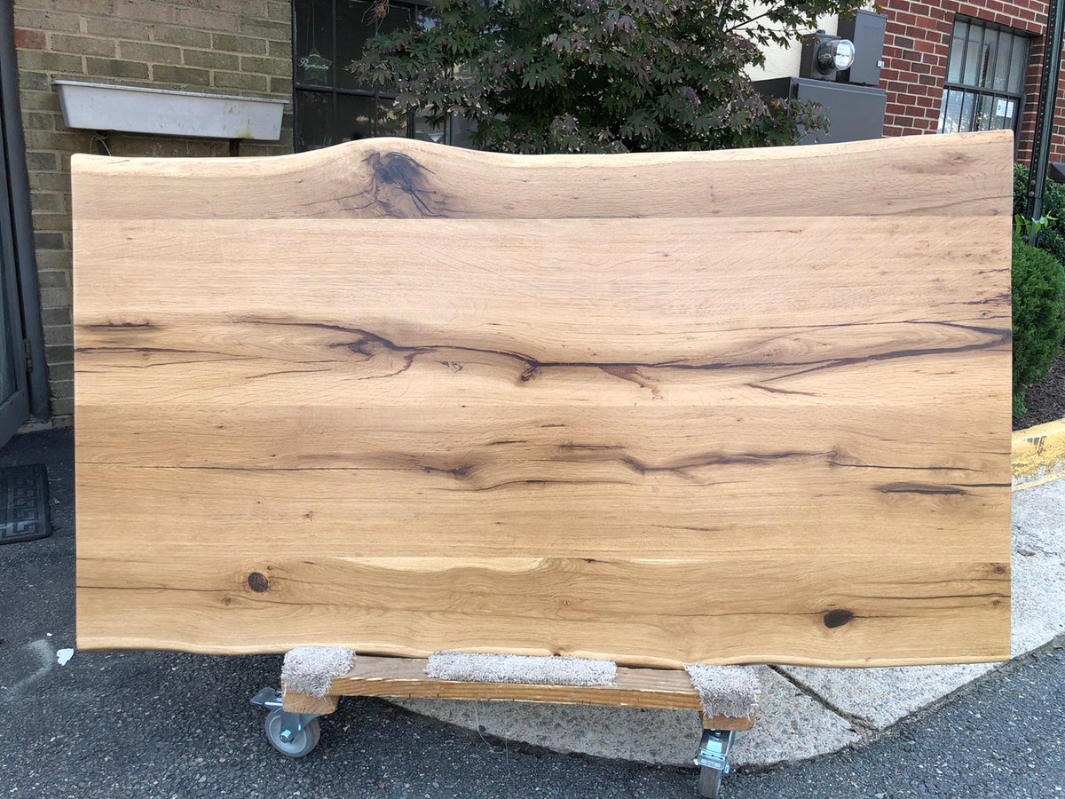 Indoor Table Top Collections 36 x 72 White Oak Live Edge