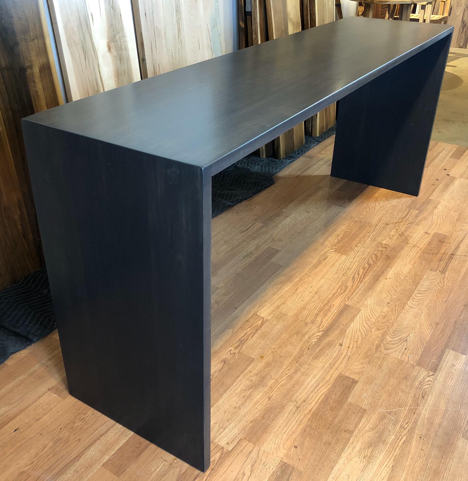 Black on sale waterfall desk