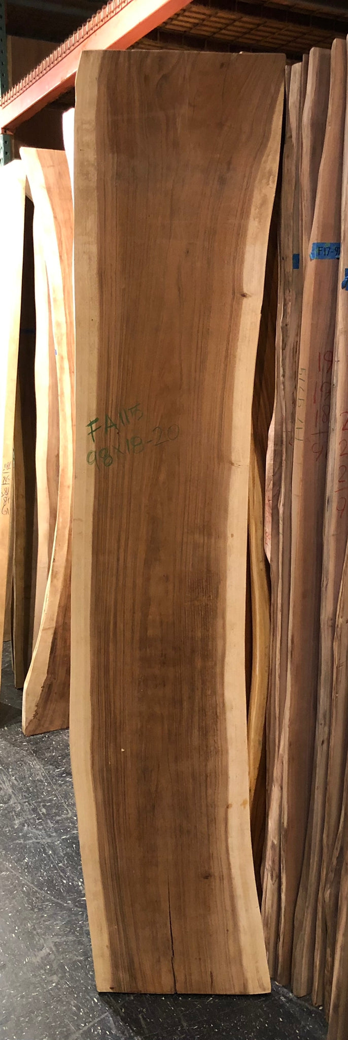 FA115-9820 Live edge acacia wood 98